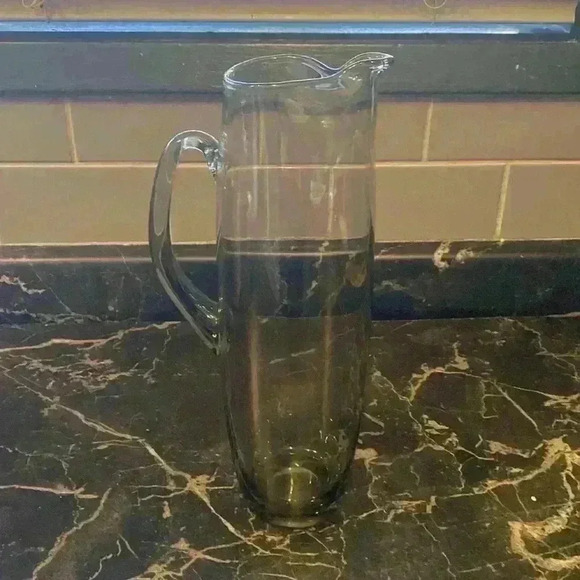 Vintage Glass Martini Cocktail  Pitcher W/Stir Stick - Picture 10 of 15